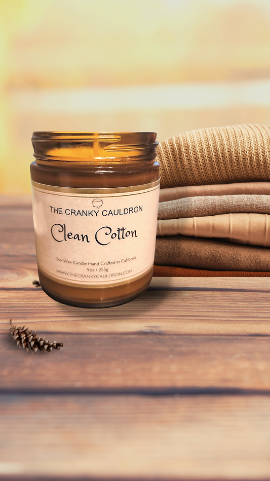 Clean cotton soy candle 9oz